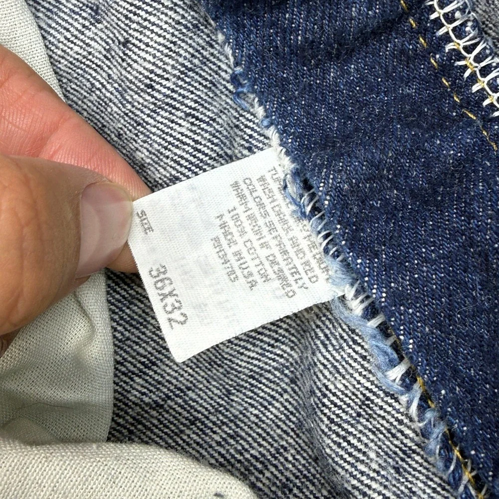 Vintage Lee Regular Fit Jeans Mens 36x32 Blue Straight Leg Denim Made in USA